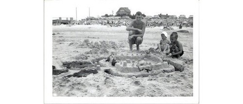 1961 old silver beach photo - silver,